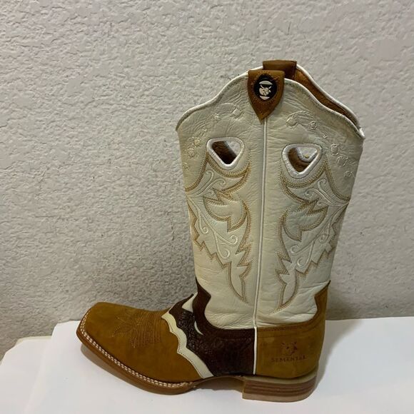 Semetal Leather cowboys Boots - size 9 - Picture 2 of 16